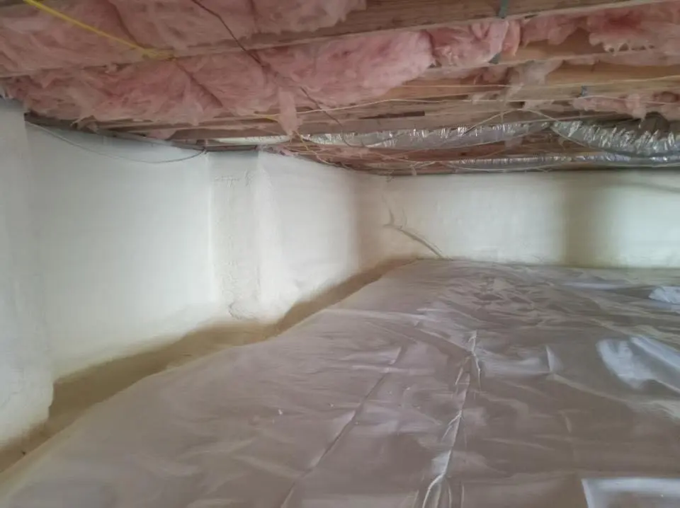 Crawl space encapsulation with closed-cell spray foam for Spray Foam Roofing in Pebble Creek